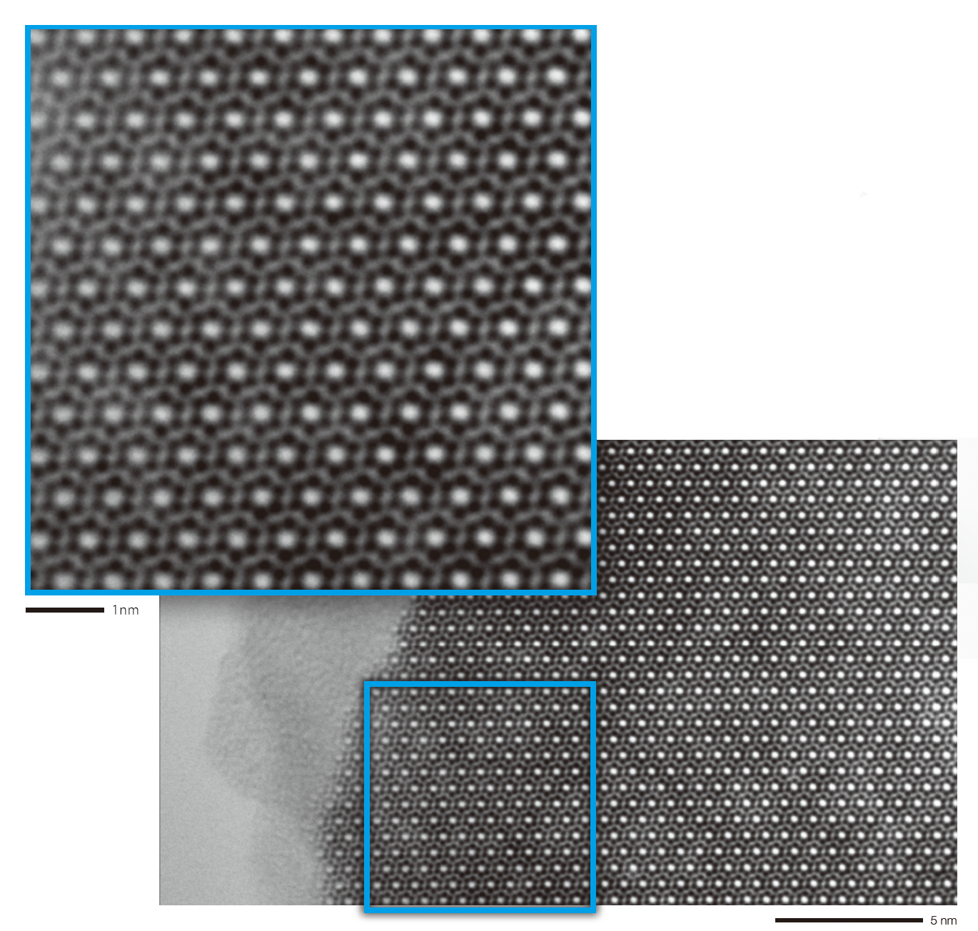 High-resolution TEM image of silicon nitride (Si3N4)